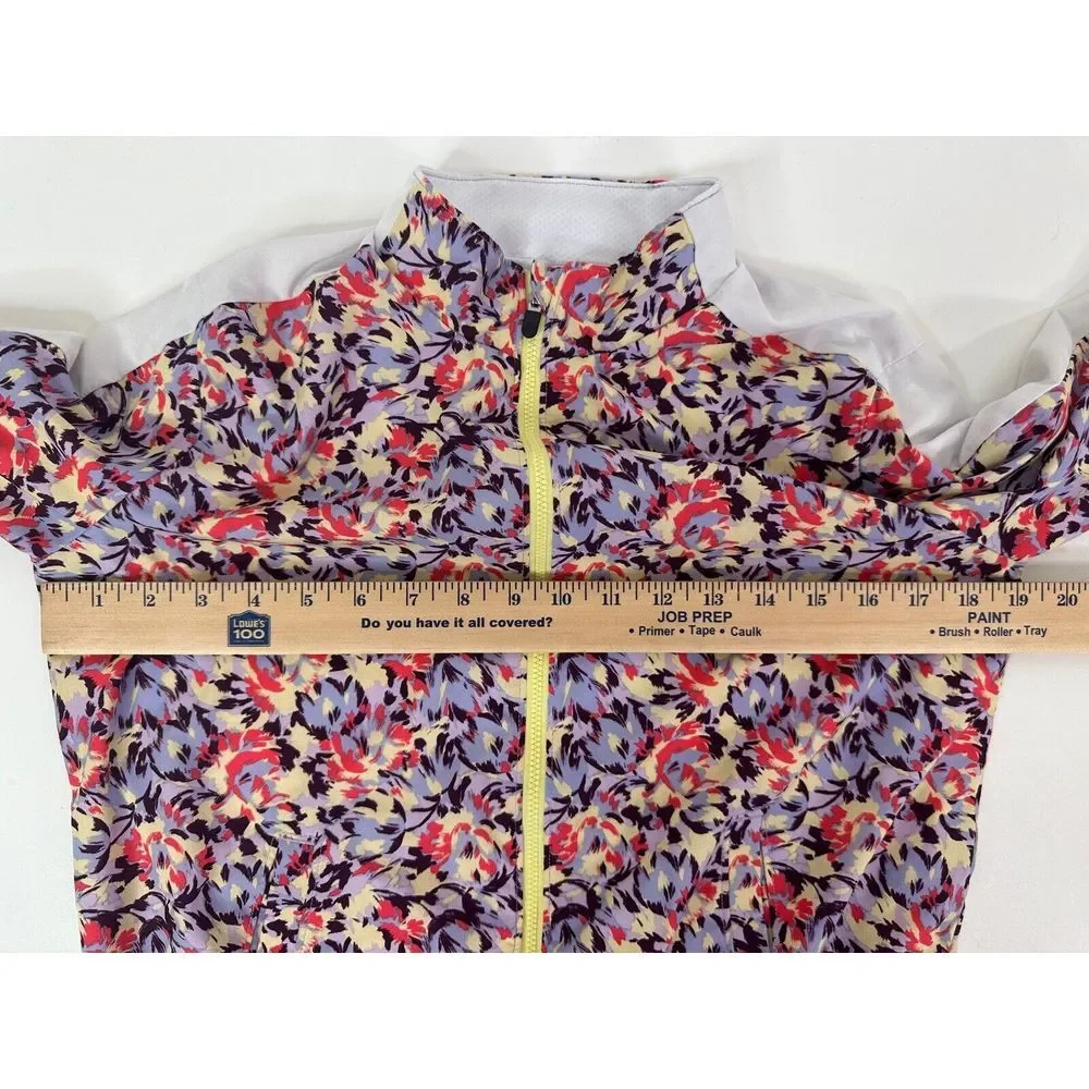 Zella‎ Jacket Girls XL 14/16 Full Zip Floral Lightweight Lined Multicolor
